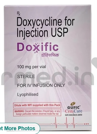 DOXIFIC PLUS 100MG INJECTIONGet Latest PricePackaging Type	VialPacking Size	VIALManufacturer	GUFIC BIOSCIENCES LIMITEDPrescription Required	YesBrand	DOXIFIC PLUS 100MGSHREE GURU PHARMA MIRA ROAD (E) DOXIFIC PLUS 100MG INJECTION AVAILABLE AT WHOLE SALE RATE 