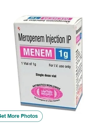 MENEM 1GM INJGet Latest PriceBrand	MENEM 1GM INJManufacturer Name	UNITED BIOTECHStrength	1 gmInjection Site	IV OnlySHREE GURU PHARMA MIRA ROAD (E) MENEM 1GM INJ (MEROPENEM) INJ AVAILABLE AT WHOLE SALE RATE