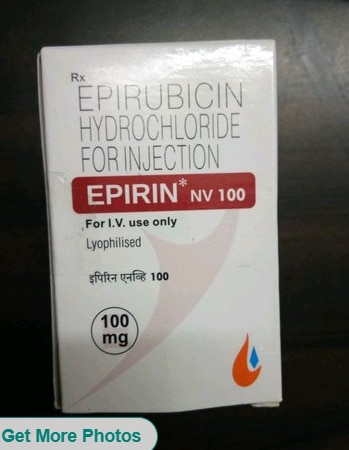 Epirin Nv 100 Anti Cancer MedicineGet Latest PriceBrand	Epirin NVComposition	EpirubicinManufacturer	Axiom MaxTreatment	Surgery To Remove The Tumor.Prescription/Non prescription	PrescriptionForm	InjectionStrength	100 mgType	I.V Use OnlyEpirubicin is an anthracycline drug used for chemotherapy.It can be used in combination with other medications to treat breast cancer in patients who have had surgery to remove the tumor.