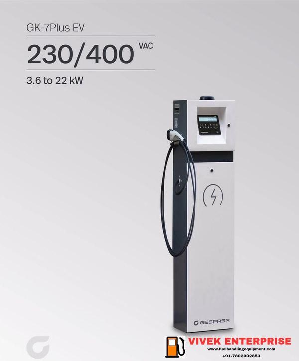 🔌⚡ GK-7PLUS EV – Smart, Powerful Charging by GespasaThe GK-7PLUS EV is Gespasa’s advanced electric vehicle (EV) charging solution, designed for both private and commercial use. Built with performance, flexibility, and intelligent connectivity in mind, it ensures efficient and reliable charging for all modern electric vehicles.🔧 Key Features:✅ High Power Output – Up to 22 kWDelivers up to 22 kilowatts of power through three-phase charging, allowing fast and efficient charging for a wide range of EVs.✅ Dual Connection OptionsConfigure with one or two outlets depending on your needs:* Type II plug – Compatible with most modern electric vehicles* Schuko plug – Ideal for low-power charging or plug-in hybrids✅ Cloud-Based CommunicationEquipped with cloud software connectivity, the GK-7PLUS EV enables:* Real-time monitoring* Remote access and control* Usage tracking and reporting* User access managementThis feature is especially useful for fleet operators, commercial installations, and smart home integration.📍 Ideal for:🏢 Corporate parking lots🏬 Shopping centers🏠 Residential buildings⚡ Public EV charging stations🏭 Industrial and commercial facilitiesWith the GK-7PLUS EV, you get more than just a charger — you get a smart, scalable, and future-ready EV charging experience tailored to meet the demands of today’s mobility.