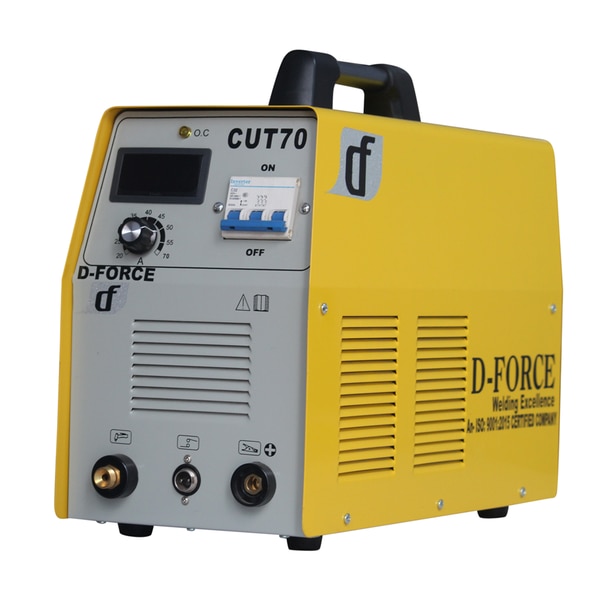 PLASMA CUT 60/70 ManufacturersWe are also supply in Andhra Pradesh, Arunachal Pradesh, Assam, Bihar, Chhattisgarh, Goa, Gujarat, Haryana, Himachal Pradesh, Jharkhand, Karnataka, Kerala, Madhya Pradesh, Maharashtra, Manipur, Meghalaya, Mizoram, Nagaland, Odisha, Punjab, Rajasthan, Sikkim, Tamil Nadu, Telangana, Tripura, Uttar Pradesh, Uttarakhand, and West BengalD-FORCE MAKE CUT 60/ 70 AMP PLASMA CUTTING MACHINE INVERTER BASE WITH ALL STANDARD ACCESSORIES.CUTTING - 2MM TO 10MM THICKNESSUP TO 50 % POWER SAVINGMATRIYAL CUT FOR - MS,SS,BRASS,COPPER & ALLUMINUAM.HANDY AND PORTABLE.WARRENTY - OUR ALL PRODUCT ONE YEAR GUARANTY WITH PART REPLACEMENT & SERVICE LIFE TIME FREE. WITH ACCESSORIES :- 1) PLASMA TORCH 2) EARTHING CLAMP 3) FRL