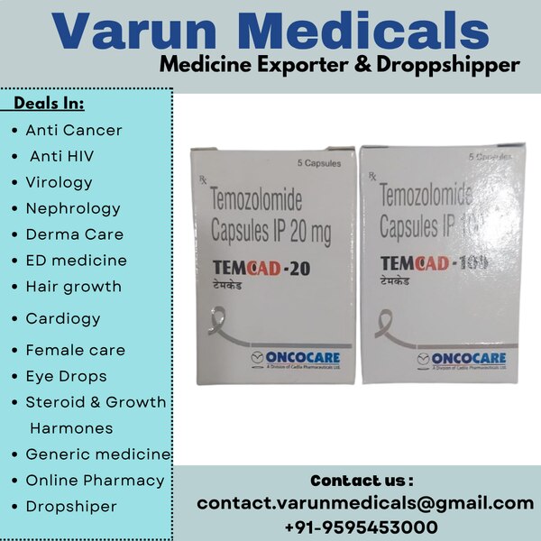 Temcad 20 & 100 Mg Capsule is used in the treatment of a specific type of cancer of the brain. It is used to treat brain tumors if they return or get worse after standard treatment. It may be also used to treat other conditions, as determined by the doctor.