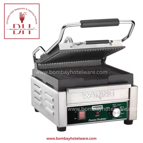 Built for high-volume use, this 12“x12” heavy-duty sandwich griller is perfect for restaurants, cafes, and hotels. Delivers quick, uniform grilling with thick plates and strong body.✔ Large Plate – 12“x12”  ✔ Heavy Grill Pressure for Crisp Finish  ✔ SS Body with Thermostat Control  ✔ Ideal for Sandwiches, Grilled Bread, Paninis