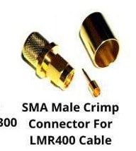 SMA MALE CRIMP CONNECTOR FOR LMR400 Cable
