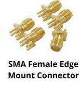 SMA FEMALE EDGE MOUNT CONNECTOR