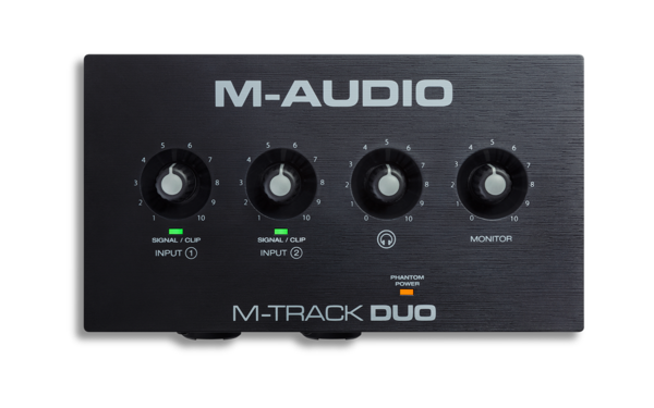 The M-Track Duo is the best, most portable recording interface in its class. It delivers 48 kHz audio resolution in a compact and easy to use format that is ideal for creating music on any Mac, PC or iOS device. This versatile interface works great for recording any type of sound source and features two Combo Crystal Preamps with phantom power, making it compatible with any microphone. Plus, there is a dedicated switch to choose either a line level or instrument level input, perfect for connecting digital pianos, drum machines or any other stereo ¼” inch line level device, as well as the best possible signal for DI guitar or bass. M-track Duo is completely powered by USB, which makes it portable and perfect for anyone on-the-go. Throw it into your bag, grab a laptop, and create your next podcast, song, or mix, anywhere you want!Key Features -1. 2-Channel USB recording interface for Mac and PC2. (2) Combo inputs with Crystal Preamps amazing audio quality3. Dedicated switches to enable any microphone, instrument, or line level device4. +48V phantom power for connecting studio condenser microphones5. Stereo 1/4” outs; 1/4” headphone out with independent level controls6. USB/Direct Mono/Direct Stereo switch for monitoring mic, line or instrument inputs in stereo or mono7. Software bundle, including: MPC Beats, AIR Music Tech Electric, Bassline, and TubeSynth, Revalver guitar amp plugin and 80 AIR plugin effects.