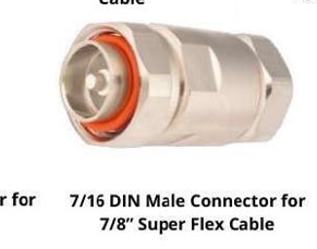7/16 DIN MALE CONNECTOR FOR 7/8