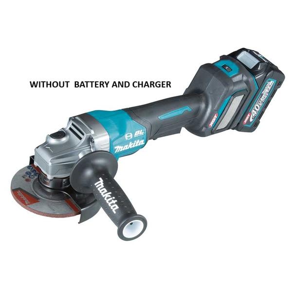 • WITHOUT BATTERY AND CHARGER
• 40Vmax XGT BL AWS AFT Cordless 125 mm (5″) Angle Grinder, Anti-Restart Function, Electric Brake, Paddle Switch
• Outperforming performance and efficiency similar to corded 1,000 W class grinder
• Genuine solution for high demand industrial applications
• Excellent in continuous heavy-duty work
• In masonry cutting, the max output power is 40% higher than DGA404 series, similar to 9564H series
• High durability; The upsized ball bearings support the rotor to withstand the high power of XGT tool; New switch with reduced contact wear
• New toolless wheel cover allows for fast and easy angle adjustment and installation/removal of wheel cover
• Auto-start Wireless System (AWS) connects to compatible vacuum cleaners with Bluetooth
• Active Feedback sensing Technology (AFT) turns the motor off if rotation speed suddenly slows or wheel is forced to stop
• Electric brake for maximum productivity
• BL motor delivers 8,500 RPM
• BL motor eliminates carbon brushes, enabling the BL motor to run cooler and more efficiently for longer life
• BL motor is electronically controlled to optimize battery energy use for longer run time per charge
• BL motor efficiently uses energy to match torque and RPM to the changing demands of the application
• Soft grip provides increased comfort on the job
• Paddle switch; Easy-to-hold slim grip achieved by optimized parts allocation; Grip circumference smaller than DGA408 series
• Soft start suppresses start-up reaction for smooth start-ups and longer gear life
• Spiral bevel gears for smoother rotations and a more efficient transfer of energy
• Anti-restart function engineered to minimize motor start up when battery is inserted with switch locked on
• XPT (eXtreme Protection Technology); For use in outdoor applications or harsh environments, protection from dust and dripping water is enhanced.Side handle can be installed on either side of the tool for operator convenience. Wheel cover protects operator from accidental scattering of broken wheel or workpiece with minimal wheel cover movement. Spindle lock for easy wheel changes.
Technical Specification
Wheel Diameter : 125 mm (5″)
Hole Diameter : 22.23 mm (7/8″)
Max Wheel Thickness : 7.2 mm (9/32″)
No Load Speed (RPM) : 3,000 – 8,500
Vibration Level : Surface Grinding w/ Normal Side Grip: 6.0 m/s²
Sound Pressure Level : 82 dB(A)
Sound Power Level : 93 dB(A)
Dimensions (L x W x H) : w/ BL4020 / BL4025: 413 x 140 x 156 mm (16-1/4 x 5-1/2 x 6-1/8″)
Dimensions (L x W x H) : w/ BL4040: 425 x 140 x 168 mm (16-3/4 x 5-1/2 x 6-5/8″)
Net weight : 3.0 – 4.5 kg (6.6 – 9.9 lbs.)
Standard Accessories:
Grinding Wheel, Toolless Wheel Cover, Side Grip, Lock Nut Wrench.
WITHOUT BATTERY AND CHARGER
