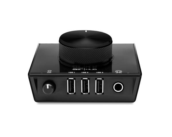 Looking for the ideal high-quality audio interface monitoring hub? Here it is: AIR|Hub is a USB hub with two balanced ¼-inch TRS audio outputs, controlled by a large, solid-feeling metal rotary level knob. There are three USB inputs and a ¼-inch headphone jack with level control for private listening. The AIR| Hub is the ideal way to unite your VI control and audio output in one sleek, all-metal, space-saving solution.The AIR |Hub comes complete with a software package that has everything to get you started. This amazing audio and MIDI recording software will inspire you to create, record and share your ideas across the world at any time.We’ve also added an entire Effects Plugin, Virtual Instrument and Loop package so you can add world-class-sounding instruments to your songs with ease.Key Features - 1. 24-bit/96kHz resolution for professional monitoring2. Stereo ¼” outs; ¼” headphone out with independent level control3. 3 USB ports for connecting any USB gear4. Perfect for studio or stage5. Rugged metal chassis; large central control for easy volume adjustment6. Includes both standard USB and USB-C connection cablesWhat’s In The Box - AIR HubPower SupplyUSB-C-to-USB-C CableUSB-C-to-USB-A CableSoftware Download CardUser GuideSpecificationsMinimum System RequirementsmacOS: 10.8 Class CompliantPC: Windows 7, Windows DriverStandard USB 2.0 or USB-C Port