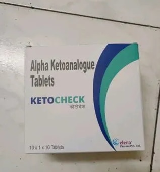 Alpha Ketoanalogue Tablet₹ 250/BOXGet Latest PriceMinimum Order Quantity: 20 BOXPackaging Size	10*10Usage/Application	Kidney DiseasePackaging Type	BoxForm Of Medicines	TablestsItem Name	Ketoceck