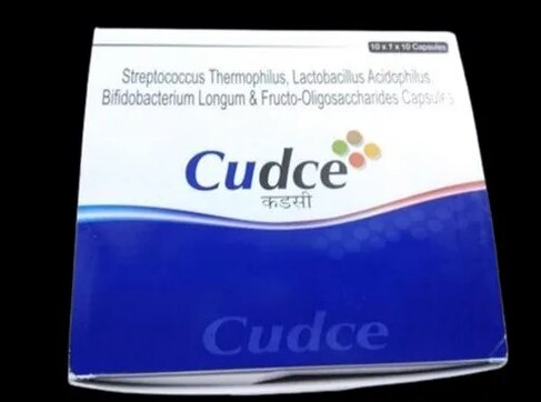 Cudce₹ 380/StripeGet Latest PricePackaging Size	10x1x10Brand	CudceManufacturer	Celera Pharma Pvt LtdComposition	Bifidobacterium longum 15 Billion CFU+Fructooligosaccharides (FOS) 100 MG+Lactobacillus acidophilusPrescription/Non prescription	PrescriptionForm	TabletEstablished as a Partnership firm in the year 2017 at Mira Road (Mumbai, India), we “Shree Guru Pharma” are a leading Wholesale Distributor of a wide range of Pharmaceutical Injection, Pharmaceutical Tablets, Meropenem Injections, etc
