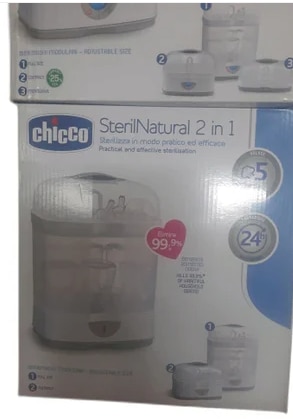 Chicco Baby Care ProductsGet Latest PriceAge Group	Newly BornPackaging Type	BoxSHREE GURU PHARMA MIRA ROAD (E) CHICCO STERILE NATURAL 2 IN 1 AVAILABLE AT WHOLE SALE RATE          