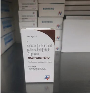Nab PacliteroGet Latest PriceManufacturer	HETERO HEALTHCARE LIMITEDBrand	Nab pacliteroPackaging	VIALPrescription/Non prescription	PrescriptionSHREE GURU PHARMA MIRA ROAD (E) NAB PACLITERO 100MG AVAILABLE AT WHOLE SALE RATE 