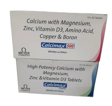 Calcimax 500 TabletGet Latest PriceBrand Name	CALCIMAX 500MG TABManufacturer	MEYER ORGANICS PVT. LTD.Packaging Type	StripsBrand	CALCIMAX 500MGSHREE GURU PHARMA MIRA ROAD (E) CALCIMAX 500 TAB AVAILABLE AT WHOLE SALE                                