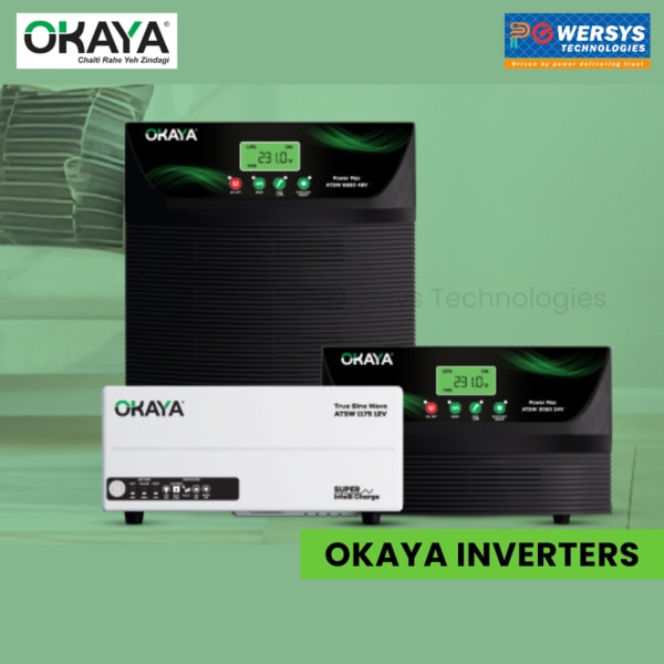 Advanced Home UPS – Your Home's Ultimate Energy Solution!Okaya's Advanced Home UPS – where innovation meets care to power and protect your home. Our Advanced Home Inverters are more than just power backups; they are a commitment to the well-being of your home appliances and the heartbeat of your household. Our Advanced Home UPS are compact, smarter, lighter in weight and highly reliable due to the SMT (surface-mount technology) and SMD (surface-mount device) process. With exceptional features and safety, they ensure your home enjoys the right power for every need.Advanced HCUPS - Elevate Your Business with Hi-Capacity UPS!Introducing Okaya’s POWER MAX UPS Series, a groundbreaking solution in commercial power management. This robust range of high-capacity UPS systems is meticulously engineered to deliver exceptional reliability and performance, ensuring your critical power needs are consistently met with excellence. Hi-Capacity UPS is crucial for residential and commercial spaces which can power larger loads and sensitive appliances such as Mixer grinders, water pumps, heater, deep freezer, fuel dispensers, dental chairs, processing facilities, and critical medical equipment, telecom equipment, ACs, etc.