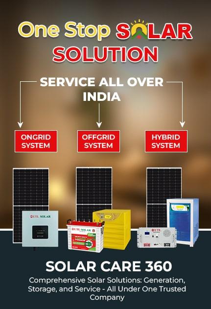 Global Control System, an authorized channel partner of UTL Solar in Delhi NCR, offers expert marketing, sales, and service support for a complete range of UTL Solar products. We specialize in UTL Solar Inverters, solar panels, batteries, VFDs, and other high-efficiency solar solutions. Our expertise covers commercial, industrial, and residential projects, including on-grid, off-grid, and hybrid solar power plants. Whether it's for homes, offices, factories, schools, toll plazas, or showrooms, we provide end-to-end solar energy solutions with quality assurance, reliable installation, and long-term support. Trust us for sustainable solar power in every sector.