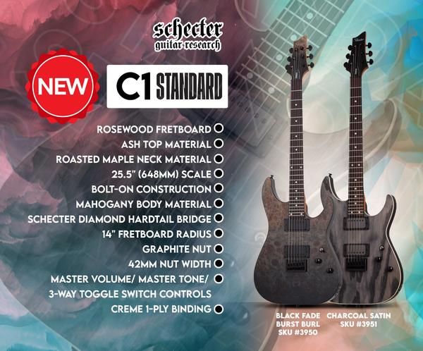 C-1 Standard ( Black Fade Burst Burl )