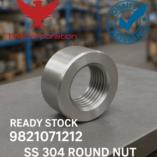 Artha Alloys is a trusted name in the stainless steel industry. As a leading manufacturer and supplier, we specialize in the production of SS304 round nut. SS 304 Round Nuts are quality fastener components made from high-quality austenitic stainless steel grade 304. Round nut 304 ss known for their excellent corrosion resistance, mechanical strength, and long-lasting durability, these nuts are widely used in various industrial, marine, and architectural applications. The manufacturing process starts with the selection of Stainless Steel 304 (AISI 304 grade). SS 304 is sourced in round bar stock or wire rod. For stainless steel 304 round nut material is tested for standard SS 304 composition. The SS304 round bar or rod is cut into small round pieces using automatic cutting machines. The ss 304 round nut under go for cold forged or hot forged into a rough nut shape. Round nut 304 are used to apply pressure and given a round outer diameter. Flat finishing on top and bottom surfaces on 304 ss round nut. 304 ss round nut center hole is drilled in each piece. 304 round nut ss internal threading is done using taps. Polishing or passivation to improve surface and corrosion resistance. The size of ss 304 round nut start from m6 and end at m30. Custom sizes are available for stainless steel 304 round nut. Threads: Metric / UNC / UNF. Our company has till now we have export the long 304 nut ss in india to every states and in foreign too. We also provide the long nut ss 304 all over the country. For example:- UAE, Saudi Arabia, Australia, Europe, Russia, Germany, United States of America, London, Canada, Iran, Turkey, Bangladesh, Thailand, Italy, France, South Africa, Sri Lanka, Israel, Oman, Finland, Qatarand, Kerala, Visakhapatnam, Tamil Nadu, Karnataka, MIDC, Gujarat, Uttar Pradesh, Delhi, Noida, Andhra Pradesh, Bangalore, Goa, Chandigarh, Puducherry, Bihar, Telangana, Hyderabad, Assam, Himachal Pradesh, Chhattisgarh, Odisha etc.SS 304 Chemical Composition of ss 304 round nut.Element Percentage (%) FunctionChromium (Cr) 18.0 – 20.0% Improves corrosion and oxidation resistanceNickel (Ni) 8.0 – 10.5% Enhances ductility, toughness, and corrosion resistanceCarbon (C) ≤ 0.08%Increases strength, but too much reduces corrosion resistanceManganese (Mn) ≤ 2.00%Improves strength, hot working properties, and corrosion resistanceSilicon (Si) ≤ 1.00% Enhances oxidation resistancePhosphorus (P) ≤ 0.045% Should be low to maintain toughnessSulfur (S) ≤ 0.030% Improves machinability (kept low in structural grades)Iron (Fe) Balance Base metalApplications & Uses of SS 304 Round Nut (20 Points)1.SS 304 Round Nut are use in Chemical processing equipment.2.SS 304 Round Nut are use in Food and beverage machinery.3.SS 304 Round Nut are use in Pharmaceutical machinery.4.SS 304 Round Nut are use in Water treatment plants.5.SS 304 Round Nut are use in Oil and gas pipelines.6.SS 304 Round Nut are use in Marine and offshore structures.7.SS 304 Round Nut are use in Textile and dyeing machinery.8.SS 304 Round Nut are use in Architectural fittings and glass railing systems.9.SS 304 Round Nut are use in Automobile and transport assemblies.10.SS 304 Round Nut are use in Solar panel mounting structures.11.SS 304 Round Nut are use in Boiler and pressure vessel fittings.12.SS 304 Round Nut are use in Electrical panel fittings.13.SS 304 Round Nut are use in Construction and infrastructure projects.14.SS 304 Round Nut are use in furniture.15.SS 304 Round Nut are use in Agricultural machinery.16.SS 304 Round Nut are use in Railways and metro projects.17.SS 304 Round Nut are use in Aerospace and aircraft components.18.SS 304 Round Nut are use in Power plant maintenance.19.SS 304 Round Nut are use in Firefighting equipment.20.SS 304 Round Nut are use in General industrial fastener use.PackingSs 304 round nut are packed in small sizes: Plastic bags or zip locks. Ss 304 round nut are packed in bulk: Corrugated boxes or gunny bags. With size, grade, and quantity labels. We ensure that we dispatch perfect ss 304 round nut. We see that there is no damage on round nut 304 ss.With ready stock, custom sizing, and expert support, Artha Alloys is your trusted source for stainless steel fasteners.Why to choose ARTHA ALLOYS for stainless steel 304 round nut . Delivery is always on time.Raw material is always ready stock. Quality assurance.No minimum order quantity. Inspection of processed goods.In-House Manufacturing.Trust & Transparency.Custom Solutions.Serving All Industries.Support You Can Count On :-Dedicated customer service, quick response time, and after-sales support. Contact: 9821071212 for technical help, pricing, or urgent supply.Our steel is strong—but our customer relationships are even stronger.”ISO 9001: 2008 certificate company. Supplying to Indian and oversea consumers. Government of india recognised export house.
