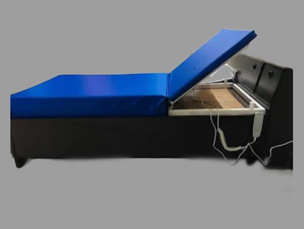 Electric Recliner Bed with Mattress is a motorized hospital bed designed for enhanced comfort, mobility, and care, suitable for home care, hospitals, and rehabilitation settings. It provides adjustable reclining functions controlled via a remote.Key Features:Electric Operation: Smooth and quiet recline/decline via wired or wireless remote.Backrest Adjustment: Electric backrest angle adjustment (0° to ~75°).Leg Rest Adjustment: Elevates legs to promote circulation and comfort.Split Frame Design: Separately adjustable back and leg sections.Mattress Included: High-density, anti-bedsore foam mattress with washable cover.Metal Frame: Durable powder-coated or stainless steel construction.Hospital Furniture Manufacturer in India/Gurgaon/Delhi NCRBest Medical furniture supplier/Manufacture in Gurgaon/Delhi NCRHospital Medical Equipments supplier/Manufacture in Gurgaon/Delhi NCR