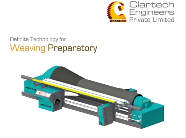 Novatech Plus Sectional Warping Machine ManufacturerClartech Engineers Private Limited proudly presents the Novatech Plus Sectional Warping Machine, an advanced and fully automatic solution for modern warping needs. As a trusted Novatech Plus Sectional Warping Machine Manufacturer, we offer machines built with robust design, user-centric ergonomics, and cutting-edge automation.Key Features:Automation Grade: AutomaticISI Certified: YesWarping Speed: 800 mpmBeaming Speed: 200 mpmBeaming Tension: AutoDrum Diameter: 1000 mm (Dynamically balanced heavy metallic drum)Working Width: 2200 – 4200 mmBeaming: Separate unit with built-in safety sensorTraverse Motor: 1.5 kW & 1.0 kW AC ServoOperating Panel: 15” high-resolution soft touch color display with Lost End MemoryData Interface: USB & external device connectivity for data transfer and printingThe Novatech Plus Sectional Warping Machine Manufacturer delivers precision with its AC servo-equipped linear and undercarriage traverse. Its sturdy structure and ergonomic design ensure long-term durability and operator comfort.Minimum Order Quantity: 1 PieceCountry of Origin: Made in IndiaChoose Clartech Engineers Private Limited – your trusted Novatech Plus Sectional Warping Machine Manufacturer – for unmatched quality, innovation, and performance.