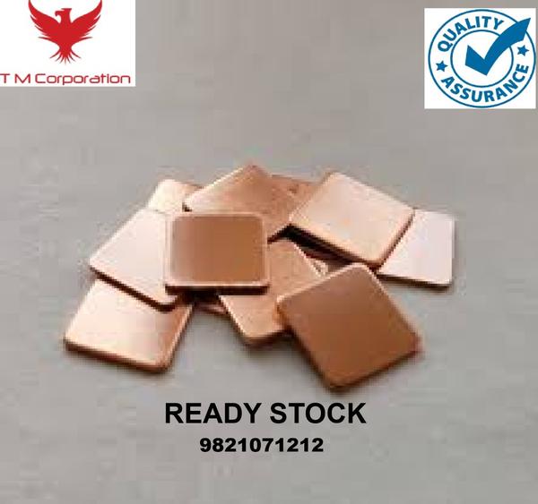 Copper shim pieces are thin sheets or strips of copper used for precision spacing, insulation, or conductivity. Here's a step-by-step breakdown of how square copper shim pieces are made:1. Raw Material Selection of copper shim piece • Material Used in manufacturing copper shim piece: High-purity copper (99.9%+)• Form: Copper coils or flat copper sheets are taken to manufacture copper shim piece • Grades: Common grades include C11000 (Electrolytic Tough Pitch), C10100 (Oxygen-free) 2. Sheet Rolling / Cold Working of copper shim piece• Copper ingots or coils are rolled into thin sheets using rolling mills.• The sheets are cold worked to reduce thickness and increase hardness of copper shim piece.• Final thickness varies (commonly from 0.02 mm to 3 mm depending on application).• Customization is also available.3. Cutting Into Square Pieces• CNC shearing machines or punch presses are used to cut the copper sheet into square shim sizes. • Size depends on customer requirements.• Tolerances are tightly controlled for accurate fitting.• Copper Shim are cut as per requirement of customers 4. Deburring & Edge Finishing of copper shim piece • Cut pieces may have sharp or uneven edges.• Deburring machines or manual polishing is used to smoothen the edges of copper shim piece.5. Annealing • To make copper shims softer and easier to form, they may be annealed in a furnace.• Annealing temp: ~400–600°C in a controlled atmosphere.6. Surface Cleaning / Treatment of copper shim piece• Pickling or chemical cleaning is done to remove oxidation or grease of copper shim piece. • Optional coating (oil or dry film) is applied for corrosion protection of copper shim piece.7. Inspection of copper shim piece • Visual and dimensional inspection of copper shim pieceQuality Control Tests of copper shim piece• Thickness measurement of copper shim piece• Flatness test of copper shim piece• Hardness test of copper shim piece• Conductivity check (for electrical applications) 20 application of copper shim piece1. Copper Shim Piece are use in Machine Alignment – Used to align machinery parts for precision fitting.2. Copper Shim Piece are use in Vibration Damping – Acts as a cushion to reduce noise and vibration in machinery.3. Copper Shim Piece are use in Tolerance Adjustment – Fills gaps in mechanical assemblies where exact dimensions are critical.4. Copper Shim Piece are use in Bearing Shimming – Adjusts the position of bearings for proper alignment.5. Copper Shim Piece are use in Tool & Die Setup – Used during tool and die setups for spacing and alignment.6. Copper Shim Piece are use in Electrical Conductivity Spacers – Provides a conductive path between components.7. Copper Shim Piece are use in EMI/RFI Shielding – Helps in shielding electronic equipment from electromagnetic interference.8. Copper Shim Piece are use in Battery Contacts – Used as connectors or contacts in battery systems.9. Copper Shim Piece are use in PCB Spacers – Acts as a spacer in printed circuit board assemblies.10. Copper Shim Piece are use in Grounding Pads – Used in devices for grounding and static discharge.11. Copper Shim Piece are use in Engine Mount Spacers – Used to level and align engine components.12. Copper Shim Piece are use in Brake System Shims – Helps in noise reduction and even brake pad wear.13. Copper Shim Piece are use in Aviation Instrumentation – Ensures proper fit and function in cockpit instruments.14. Copper Shim Piece are use in Fuel System Seals – Used as thin gaskets or sealing elements in fuel systems.15. Copper Shim Piece are use in Structural Leveling – Shims help in leveling beams, frames, or panels during installation.16. Copper Shim Piece are use in Facade Installation – Maintains spacing between panels or cladding systems.17. Copper Shim Piece are use in Glass Frame Adjustment – Used to align glass panes in aluminum or steel frames.18. Copper Shim Piece are use in Optical Equipment Alignment – Assists in precise alignment of lenses and mirrors.19. Copper Shim Piece are use in Calibrated Instruments – Maintains spacing in high-precision instruments.20. Copper Shim Piece are use in Thermal Interface Materials – Enhances heat dissipation between two surfaces.Chemical Composition of C11000 Copper (ETP Copper)Element Composition (%)Copper (Cu) 99.90% minOxygen (O) 0.02% to 0.04%Other Impurities 0.05% max (combined) Packing of Copper Shim PiecesProper packing ensures that copper shims are protected from damage, oxidation, and contamination during handling and transport.1. Primary Packing (Piece Level)• Individual Sheets: For high-precision or delicate applications, each shim may be:o Copper Shim Pieces are wrapped in butter paper, tissue paper, or anti-tarnish papero Coated with a protective oil or dry anti-corrosion film 2. Grouping / Batching of Copper Shim Pieces• Copper Shim Pieces of same size and thickness are:o Stacked together in batches (e.g. 10, 50, or 100 pcs)o Bound using plastic straps, or placed between cardboard separators3. Inner Packaging of Copper Shim Pieces• Placed in polythene bags or zip-lock pouches• Then packed in:o Corrugated boxes (for small to medium quantity)o Plastic containers (for high-value precision shims) 4. Outer Packaging of Copper Shim Pieces• For bulk orders:o Packed in corrugated cartons or wooden crateso May include foam padding, thermocol, or bubble wrap to prevent bending or dents 5. Labeling of Copper Shim PiecesEach package is labeled with:• Material Grade• Thickness and Dimensions • Quantity• Batch Number / Heat Number• Manufacturer’s Name and Logo • Handling instructions (e.g., “Do Not Bend”, “Keep Dry”) 6. Shipping & Export Packing of Copper Shim Pieces• Vacuum packing or desiccant bags may be used for international shipping of Copper Shim Pieces• Packed into ISPM-15 treated wooden boxes if exported• Secured on pallets and shrink-wrappedWhy to choose ARTHA ALLOYS for Copper Shim Piece. • Delivery is always on time.• Raw material is always ready stock. • Quality assurance.• No minimum order quantity. • Inspection of processed goods.• In-House Manufacturing.• Trust & Transparency.• Custom Solutions.• Serving All Industries.Support You Can Count On :-Dedicated customer service, quick response time, and after-sales support. Contact: 9821071212 for technical help, pricing, or urgent supply.Our steel is strong—but our customer relationships are even stronger.”ISO 9001: 2008 certificate company. Supplying to Indian and oversea consumers. Government of india recognised export house