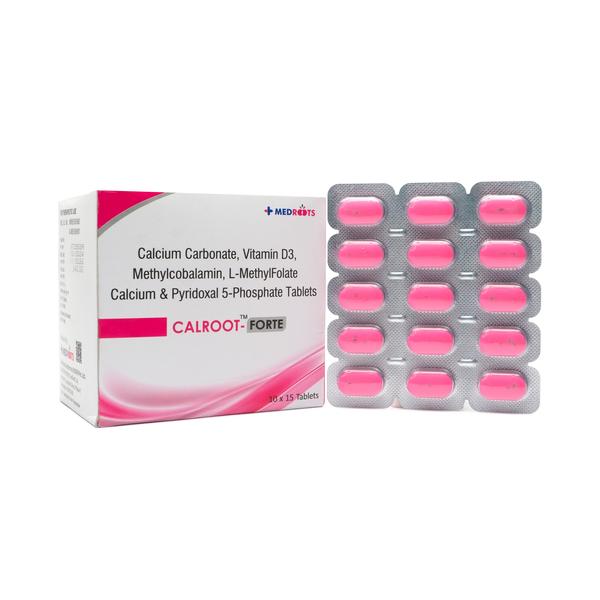 Calcium Carbonate + Vitamin D3 + Methylcobalamin + L-Methyl Folate Calcium + Pyridoxal-5-phosphate is a combination of five medicines : Calcium Carbonate, Vitamin D3, Methylcobalamin, L-Methyl Folate Calcium, and Pyridoxal-5-phosphate. Calcium carbonate is a dietary supplement used when the amount of calcium taken in the diet is not enough. Vitamin D3 is a form of vitamin D. It raises vitamin D levels in your blood. This in turn raises calcium levels in your blood by helping you absorb more calcium from food. Methylcobalamin is a form of vitamin B12 that restores its level in the body thereby helping in treating certain anemias and nerve problems. L-Methyl Folate Calcium and Pyridoxal-5-phosphate are nutritional supplements that provide essential nutrients to our body and improve overall health.