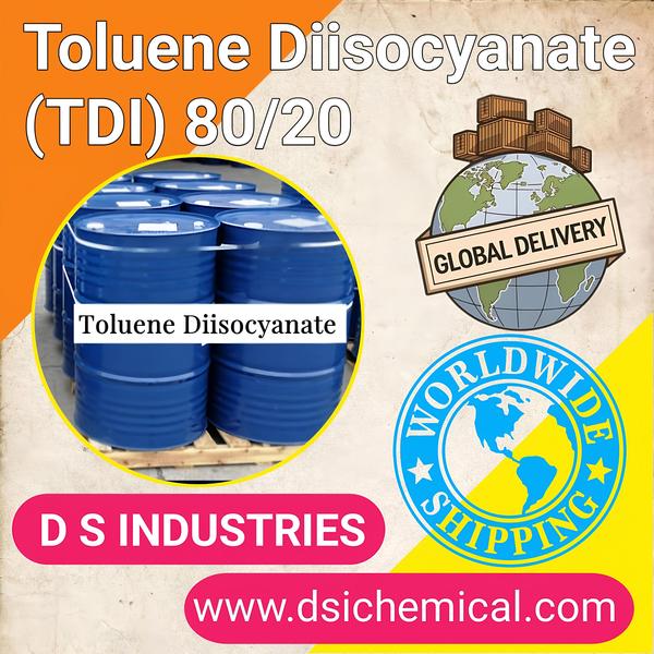 #We Leading #D #S #INDUSTRIES #TOLUENE #Diisocyanate #Best Supplier in Vadodara india.
#D #S #INDUSTRIES #TOLUENE #Diisocyanate #Accurate delivery ALL Over.
#Toluene #Diisocyanate 80-20 #(TDI 80-20) refers to a blend of two isomers of TDI, typically 80% of the 2,4-TDI isomer and 20% of the 2,6-TDI isomer. This specific blend is widely used in various industries, especially for producing polyurethane materials. The main applications include:
Flexible Polyurethane Foams:
TDI 80-20 is commonly used in the production of flexible foams for furniture (mattresses, cushions), bedding, and automotive seating. These foams provide comfort and durability.
Polyurethane Coatings:
TDI 80-20 is used in the formulation of polyurethane coatings for applications such as paints, varnishes, and protective coatings for surfaces like wood, metal, and concrete.
Adhesives and Sealants:
The compound is employed in manufacturing polyurethane adhesives and sealants, which are used in construction, automotive, and other industries where strong bonding materials are required.
Rigid Foams:
While TDI 80-20 is more commonly associated with flexible foams, it is also used to produce rigid polyurethane foams, often for insulation purposes in building materials and appliances.
Elastomers:
TDI 80-20 is used to create polyurethane elastomers, which are valued for their flexibility and resistance to wear. These are used in products such as gaskets, seals, wheels, and industrial components.
Automotive Industry:
Beyond seating foams, TDI 80-20 is used in various polyurethane components found in vehicles, including interior trims, headrests, and insulation parts.
Footwear and Packaging:
The blend is used to create lightweight, durable polyurethane soles for footwear, as well as in packaging materials where cushioning and insulation are needed.
Given the reactive and toxic nature of TDI, including TDI 80-20, strict handling, safety measures, and environmental precautions are required in its use.
#Key #words
#Toluene #Diisocyanate #(TDI80-20)
80-20 Isomer Blend
2,4-TDI Isomer
2,6-TDI Isomer
Polyurethane
Flexible Foam
Rigid Foam
Coatings
Adhesives
Sealants
Elastomers
Polyurethane Foam Production
Insulation Materials
Automotive Seating
Furniture Cushions
Mattress Foam
Footwear Soles
Packaging Materials
Industrial Components
Toxicity
Safety Precautions
Chemical Reactivity
Durable Materials
Thermal Insulation
Gaskets and Seals
#D S industries #(TDI80-20) Supplier
#D S industries Vadodara india