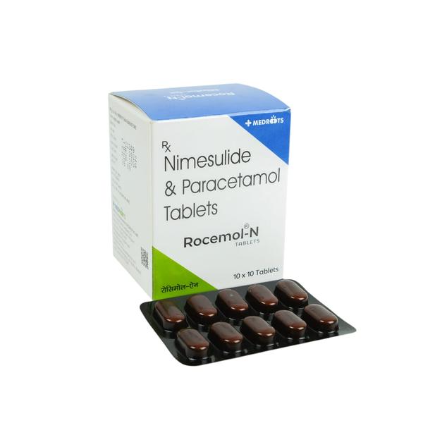 to relieve pain and inflammation in conditions like rheumatoid arthritis, ankylosing spondylitis, and osteoarthritis. It is also used to relieve fever, muscle pain, back pain, toothache, or pain in the ear and throat. NIMESULIDE & PARACETAMOL100 mg/325 mg Tablet should be taken with food.
