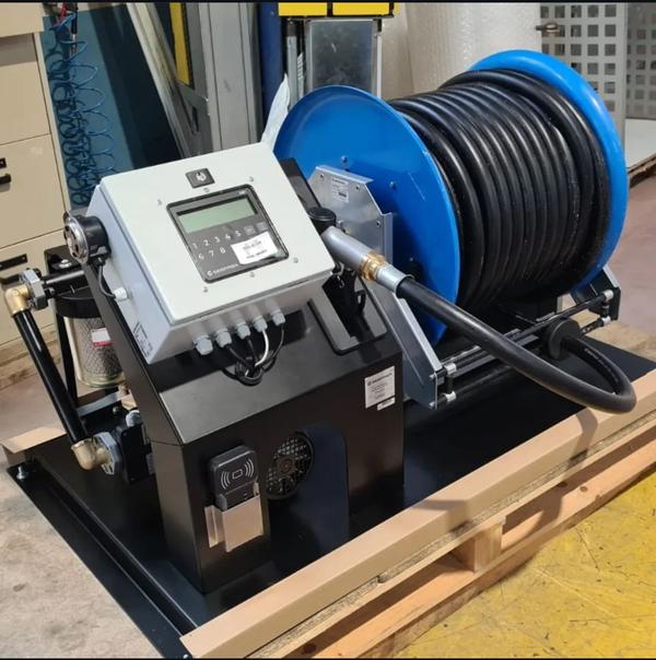 VPLC-D-100 RFID Fuel Management SystemThis is a diesel dispensing skid designed for construction sites, mining sites, or any other non-commercial use. The system is equipped with an AG100 pump, pulser, GK7 Plus controller, hose reel with hose pipe, and nozzle – all integrated into a compact skid that provides real-time online data.It includes an RFID tag reader system that automatically records how much diesel is dispensed into each vehicle. The dispensing data can be instantly accessed from anywhere via mobile or PC using a secure login and password. Additionally, an email notification is automatically sent showing the exact quantity dispensed (in milliliters or liters).This complete compact skid can be installed on a diesel bowser or kept at a fixed location. It supports both 12/24 VDC and 230 VAC power options. Vivek Enterprise also offers full customization of this skid to meet specific customer requirements.For more details or any queries, please contact:Vivek EnterpriseMobile: +91-7802002853Email: vivekenterprise2014@yahoo.com