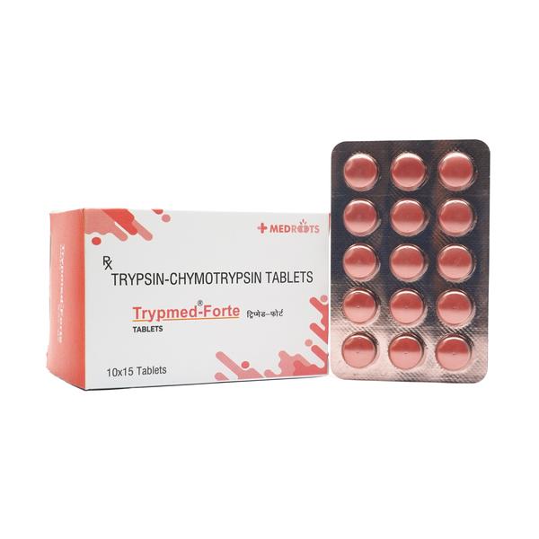 The combination of Trypsin and Chymotrypsin, in a 100,000 Armour Units dosage with a 6:1 ratio, is used as an enzyme supplement, primarily for its anti-inflammatory and wound-healing properties. It is often prescribed for post-operative care, after dental procedures, in cases of trauma or injury, and for pelvic inflammatory conditions