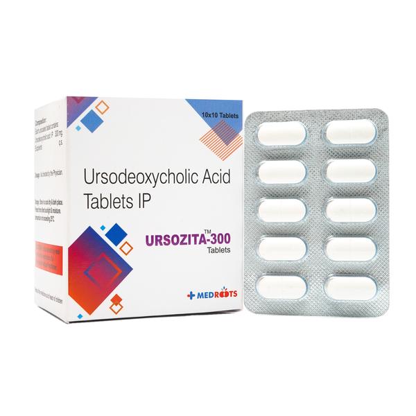Ursodeoxycholic Acid 300 mg Tablet is used to treat gallstones, primary biliary cholangitis (an autoimmune disease of the liver), excess cholesterol in bile and children above 6 years with biliary and liver diseases caused by cystic fibrosis.