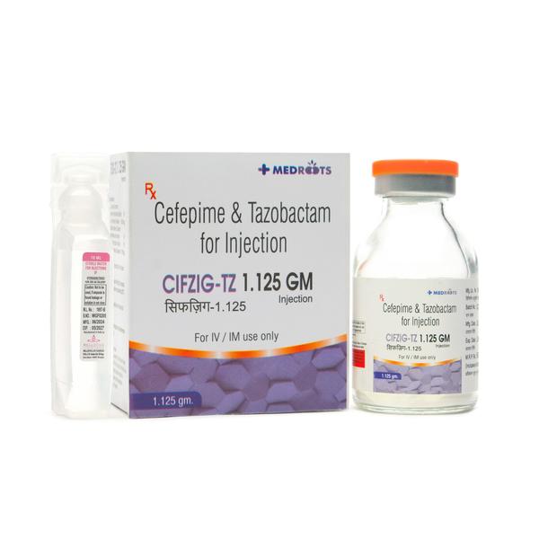 CIFZIG-TZ 1.125 GM Injection contains two different medicines, Cefepime and Tazobactum, that work together to kill the bacteria that cause infections. Cefipime works by stopping the growth of bacteria. Tazobactum reduces resistance and enhances the activity of Cefipime against bacteria.