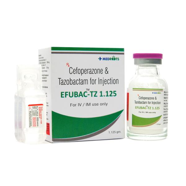 Cefoperazone 1000mg + Tazobactam 125mg, a combination antibiotic, is used to treat various bacterial infections. It is effective against infections of the respiratory tract, urinary tract, skin and soft tissues, intra-abdominal infections, and bloodstream infections (septicemia). It's also used in post-operative infections and can be used to treat bacterial meningitis. The combination works by inhibiting bacterial cell wall synthesis (cefoperazone) and preventing bacterial resistance to cefoperazone (tazobactam).