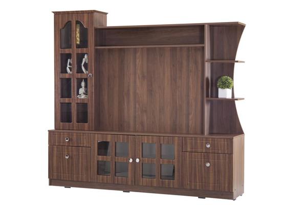 🎬 Spacious TV Panel: Supports LED/LCD TVs up to 65 inches.🗄️ Storage Solutions: Includes closed cabinets, open shelves, and drawers to organize media devices, books, and décor.✨ Premium Finish: Available in high-gloss, matte, or wooden textures to match your décor.🪵 Material: Built from high-quality engineered wood or solid wood for long-lasting durability.💡 Smart Features: Optional LED backlighting and cable management for a clean, modern look.🏠 Wall-Mounted / Floor Standing: Choose based on your room layout and style preferences.