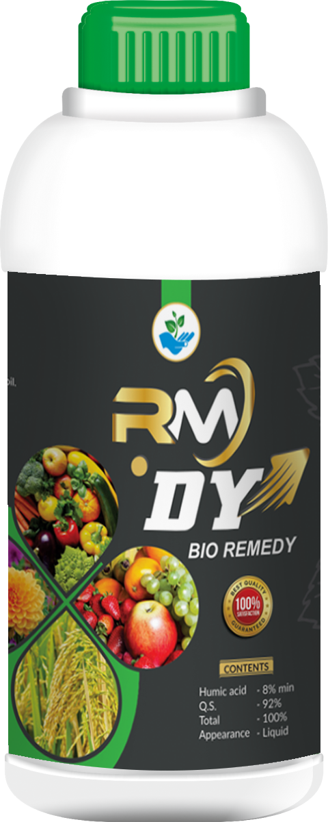 GREEN RMDY is a great plant growth regulator. It is a combination of plant growth promoters along with auxin, gibberellin, cytokinin, humic acid, fulvic acid.Benefits of Green RMDYGREEN RMDY STIMULATES THE Enzymes of plants.It increases the photosynthesis in plants.It increases the rooting in plants.It helps farmers from the day of sowing to harvesting period.Usage quantityFor short terms crops mix 2ml – 5ml of RMDEY with 1 litre of water.