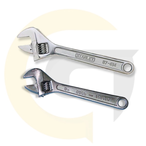 Buy premium-quality Adjustable Spanners (also known as फिक्सेबल स्पैनर or एडजस्टेबल रिंच) in 205mm length, designed for mechanical, plumbing, garage, and industrial use. This adjustable spanner tool provides a strong grip, adjustable jaw, and long-lasting performance for both professionals and DIY users.We offer two high-quality finish options:Phosphate Finish Adjustable Spanner (फॉस्फेट फिनिश स्पैनर) – ₹303Chrome Plated Adjustable Spanner (क्रोम फिनिश एडजस्टेबल स्पैनर) – ₹337Made from hardened alloy steel, this 205mm adjustable spanner is rust-resistant and fits a wide range of bolt and nut sizes. Whether you're a mechanic, plumber, or hardware dealer, this फिक्सेबल रिंच is a must-have in your tool kit.✅ Length: 205mm – perfect for compact & tough jobs✅ Rust-resistant chrome/phosphate coating✅ Used in plumbing (पाइप फिटिंग), auto repair, machine shops✅ Adjustable jaw for multipurpose fastener fitting✅ Ideal for garage, industry, and home use