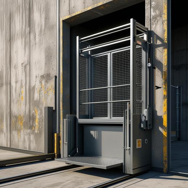 The Outdoor Goods Lift is ideal for transporting materials between floors in industrial units or external warehouses. Weather-resistant construction, high load capacity, and secure enclosure make it suitable for rugged outdoor use.