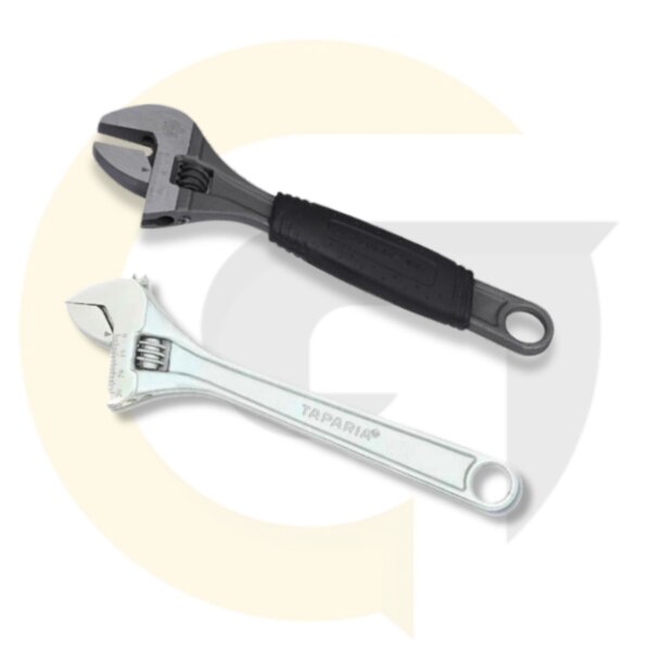 Shop premium-quality Adjustable Spanners with Soft Grip from Taparia, a trusted name in hand tools across India. This 155mm एडजस्टेबल स्पैनर is specially designed for comfort and grip, making it ideal for professionals and DIY users. The soft grip handle reduces strain, providing better control while tightening or loosening fasteners.Available Variants:Phosphate Finish Adjustable Spanner (फॉस्फेट फिनिश) – ₹253Chrome Plated Adjustable Spanner (क्रोम फिनिश) – ₹286This Taparia adjustable spanner with soft grip is built from high-grade steel with anti-corrosion coatings for long-lasting durability. Suitable for use in mechanical, plumbing, automotive, and industrial applications.✅ Brand: Taparia✅ Length: 155mm – Compact & powerful✅ Soft grip for extra comfort and control✅ Rust-resistant chrome & phosphate coating✅ Ideal for घर का काम, पाइप फिटिंग, वर्कशॉप और इंडस्ट्री