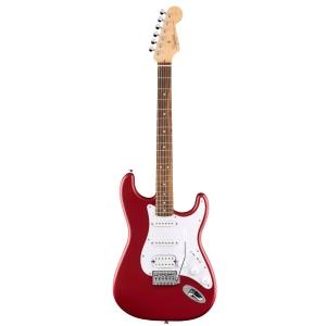 Designed by Fender in California and an icon of rock & roll, the Debut Collection Stratocaster HSS features a slim 'C'-shaped neck profile and a thin, lightweight body for a comfortable playing feel while two single-coil pickups and a humbucking bridge pickup (HSS) with 5-way switching offer a wide variety of classic Strat tones. Further details of this model include a tremolo bridge with removable arm for exciting string-bending effects, sealed-gear tuning machines for smooth, accurate tuning action and durable chrome hardware for a premium look. Also included is a free 3-month subscription to Fender Play - the easiest way to learn to play guitar.FEATURESTimeless & iconic Fender designSquier single-coil and humbucking pickups (HSS)Tremolo bridge with removable armSealed-gear tuning machinesChrome hardwareBODYBody: Select TonewoodBody Finish: Satin UrethaneBody Shape: StratocasterBody Material: Select TonewoodNECKNeck Material: MapleNeck Finish: Satin UrethaneNeck Shape: “C” ShapeFingerboard Radius: 9.5“ (241 mm)Fingerboard Material: Indian LaurelPosition Inlays: White DotSide Dots: WhiteNumber of Frets: 21Truss Rod: Head AdjustString Nut: PlasticNut Width: 1.650” (42 mm)Nut Material: PlasticHARDWAREBridge: 6-Saddle Vintage-Style Synchronized Tremolo with Block SaddlesPickguard: 3-Ply WhitePickup Covers: WhiteControl Knobs: White PlasticSwitch Tip: WhiteHardware Finish: ChromeTuning Machines: Die-Cast SealedString Trees: Dual-WingStrings: Nickel Plated Steel (.009-.042 Gauges)Tremolo Arm: Screw-InNeck Plate: 4-BoltStrap Buttons: StandardELECTRONICSBridge Pickup: Ceramic HumbuckerMiddle Pickup: Ceramic Single-CoilNeck Pickup: Ceramic Single-CoilPickup Configuration: HSSControls: Master Volume, Tone 1. (Neck/Middle Pickups), Tone 2. (Bridge Pickup)Switching: 5-Position Blade: Position 1. Bridge Pickup, Position 2. Bridge and Middle Pickup, Position 3. Middle Pickup, Position 4. Middle and Neck Pickup, Position 5. Neck Pickup
