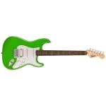 OverviewThe Squier Sonic™ Stratocaster® HSS is ready to launch any musical adventure into warp speed, offering iconic Fender® style and inspiring tone for players at any stage. This Strat® sports a slim and inviting “C”-shaped neck profile and a thin, lightweight body for optimal playing comfort. The HSS pickup configuration denotes a humbucking (H) bridge pickup for substantial, high-output tone, complimenting the single-coil (S) neck and middle pickups that chime with crystal clarity. Further details of this model include a tremolo bridge for expressive vibrato effects, sealed-gear tuning machines for smooth, accurate tuning and durable chrome-plated hardware that is sure to catch the spotlight.FEATURESThin and lightweight bodySquier humbucking bridge pickup, single-coil neck and middle pickups (HSS)6-saddle tremolo bridgeSealed-gear tuning machinesChrome hardware