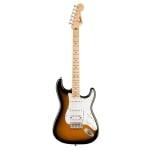 OverviewThe Squier Sonic™ Stratocaster® HSS is ready to launch any musical adventure into warp speed, offering iconic Fender® style and inspiring tone for players at any stage. This Strat® sports a slim and inviting “C”-shaped neck profile and a thin, lightweight body for optimal playing comfort. The HSS pickup configuration denotes a humbucking (H) bridge pickup for substantial, high-output tone, complimenting the single-coil (S) neck and middle pickups that chime with crystal clarity. Further details of this model include a tremolo bridge for expressive vibrato effects, sealed-gear tuning machines for smooth, accurate tuning and durable chrome-plated hardware that is sure to catch the spotlight.FEATURESThin and lightweight bodySquier humbucking bridge pickup, single-coil neck and middle pickups (HSS)6-saddle tremolo bridgeSealed-gear tuning machinesChrome hardware