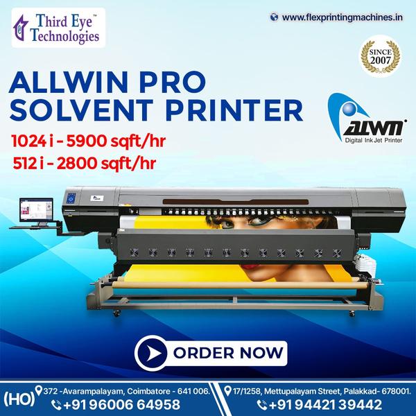 Allwin Flex printing machine | Third Eye Technologies From Coimbatore Contact Now