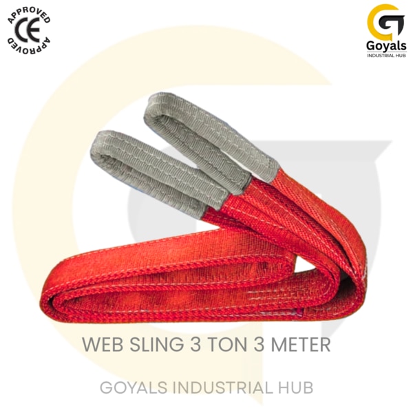 Introducing the Web Sling ECO (CE APPROVE) – a reliable, CE certified and Made in India lifting solution with 3 Ton capacity and 3 Meter length. Ideal for safe lifting and material handling in construction, logistics, warehouse, and factory operations, this ECO brand web sling is crafted from high-strength polyester for long-term durability and flexibility.Brand: ECO (CE APPROVED)Capacity: 3 TonLength: 3 MeterMade in IndiaPrice: ₹293 eachAlso known as इंडियन वेब लिफ्टिंग बेल्ट, this 3 ton 3 meter web sling offers lightweight handling, excellent load grip, and surface protection during lifting. Suitable for use with cranes, forklifts, and hoists in various industrial applications.✅ CE Approved – Assured international quality✅ High-strength polyester webbing✅ Flexible, tear-resistant & easy to use✅ Perfect for warehouses, construction, and transport✅ Cost-effective and reusable solution