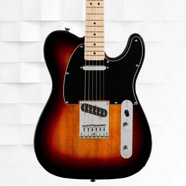 OverviewThe best value in electric guitar design today, the Squier Affinity Series Telecaster is a solid Squier player with traditional aesthetic style and classic features. With versatile sound and easy playability, as well as eye-catching finishes, this Telecaster is a great way to dip your toes into the electric guitar pool.FEATURESMaple neck with “C”-shaped profile21-fret maple or Indian laurel fingerboardVintage-style single-coil Telecaster pickups with three-way switchingTop-load Telecaster bridge#0378203500BODYBody Material: AlderBody Shape: Telecaster®Body Finish: PolyurethaneNECKNeck Material: MapleNeck Finish: Satin UrethaneNeck Shape: “C” ShapeScale Length: 25.5“ (648 mm)Fingerboard Material: MapleFingerboard Radius: 9.5” (241 mm)Number of Frets: 21Fret Size: Medium JumboNut Material: Synthetic BoneNut Width: 1.6” (40.6 mm)Position Inlays: Black DotTruss Rod: StandardELECTRONICSBridge Pickup: Vintage-Style Single-Coil Tele®Neck Pickup: Vintage-Style Single-Coil Tele®Controls: Master Volume, Master ToneSwitching: 3-Position Blade: Position 1. Bridge Pickup, Position 2. Bridge and Neck Pickups, Position 3. Neck PickupConfiguration: SSHARDWAREBridge: 6-Saddle String-Through-Body Tele® with Block Steel SaddlesHardware Finish: ChromeTuning Machines: Standard Die-CastPickguard: 1-Ply WhiteControl Knobs: Knurled Flat-TopSwitch Tip: Top Hat StyleNeck Plate: 4-Bolt Standard