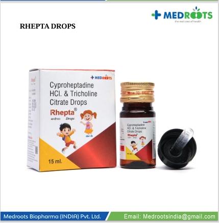 Cyproheptadine 1.5mg, Citrate 55mg, For Hospital, Packaging Size: 15ml. Cyproheptadine is used in the treatment of appetite stimulant and allergic disorders. Tricholine Citrate(55 mg) : Tricholine Citrate is used in the treatment of increased cholesterol levels in blood