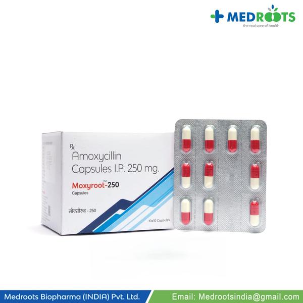 Amoxycillin 250mg CAPSUL is used to treat a variety of bacterial infections. It is effective in infections of the throat, ear, nasal sinuses, respiratory tract (e.g., pneumonia), urinary tract, skin and soft tissue, and typhoid fever.