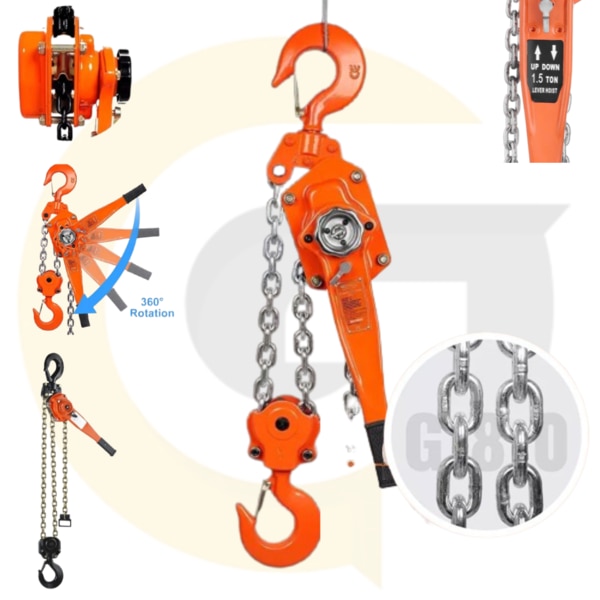 Introducing our Ratchet Lever Hoist 3 Ton – a high-performance, heavy-duty lifting tool designed for industrial, warehouse, and construction use. This ratchet lever chain hoist features a 1.5-meter steel chain, ensuring secure and efficient lifting of heavy loads in tight and rugged workspaces.Made with premium-grade components, our ratchet hoist is compact, corrosion-resistant, and built for long-term use. Whether you're lifting machinery or securing loads, the ratchet lifter offers smooth operation, safety, and portability.Ideal for use in:Material handling in industriesLoad securing in construction zonesMechanical workshops & warehouses✅ Product Name: Ratchet Lever Hoist✅ Capacity: 3 Ton✅ Chain Length: 1.5 Meter✅ Price: ₹2400/- per unit✅ Operation: Manual (Hand Operated)✅ Finish: Rust-resistant coating✅ Material: Hardened steel components✅ Brand: Compatible with K Power & Generic brandsWhy Choose This Product?Trusted by industries for manual heavy liftingFine quality steel ensures strength & safetyCompact & durable for on-site portabilitySuitable for daily lifting operations