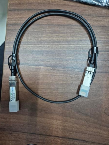 Direct attached cables have transceiver housings on both ends of the copper cable, typically made from twinax cable