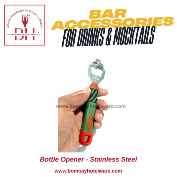 This Bottle Opener Cum Tin Puncturer is a handy 2-in-1 tool ideal for every home, hotel kitchen, or bar. Designed using high-grade stainless steel, it allows you to easily open bottle caps and pierce tin cans or juice tins without hassle.Compact and lightweight, this dual-function tool is perfect for bartenders, caterers, and chefs who require efficiency in fast-paced environments. Strong grip and sharp puncture edge make it a practical addition to your commercial or home kitchen setup.2-in-1 tool: bottle opener + tin puncturerMade from durable stainless steelIdeal for opening beer/soda bottles & juice tinsSharp pointed end for easy tin puncturingRust-resistant and long-lastingComfortable grip designLightweight, pocket-sized, and easy to storeSuitable for bar, hotel, catering, restaurant & homeEasy to clean – dishwasher safe(Bottle opener tin puncturer,Stainless bottle opener with tin cutter,Juice can puncture opener,2-in-1 kitchen opener tool,Hotel kitchen tin opener,Bar bottle opener puncture tool,Catering tin puncturer ,bottle opener,Multi-purpose bottle opener,Combo opener for tins and bottles,Steel puncturer opener India,bar accessories in nagpur)