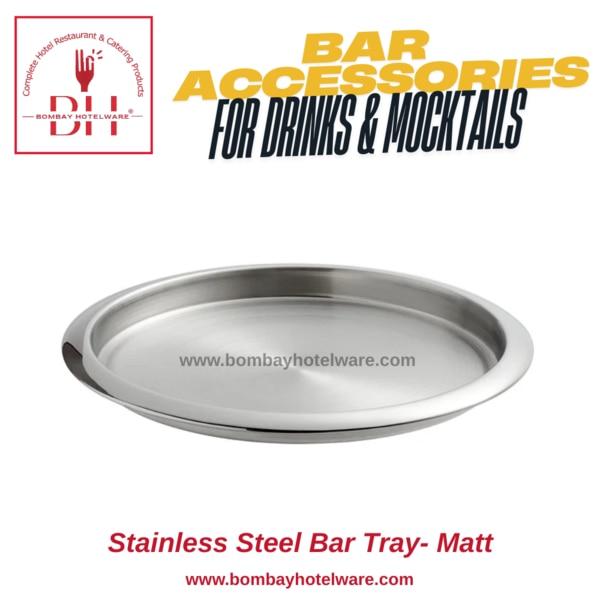 Stainless Steel Bar Service Tray